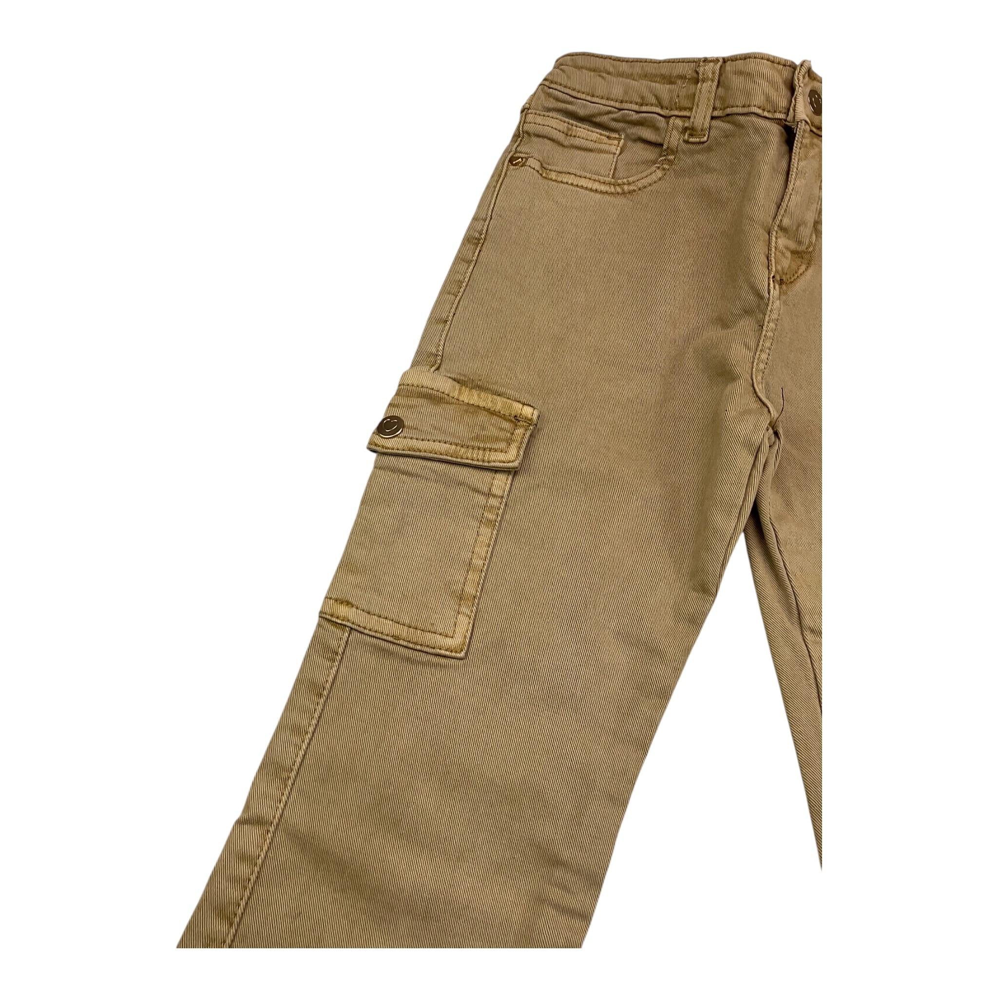 MAYORAL jeans tinta unita modello zampa Beige per Bambina 4543XX BEIGE MAYORAL