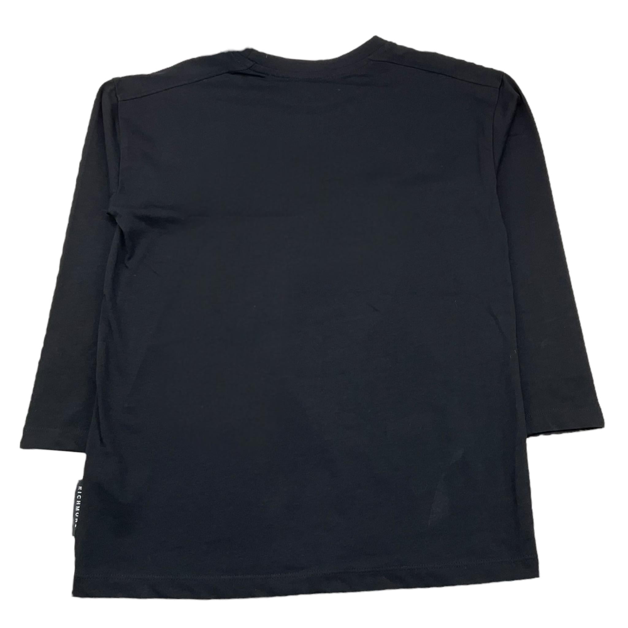 JOHN RICHMOND shirt girocollo tinta unita con stampa Nero per Bambino RBA25016TS NERO JOHN RICHMOND