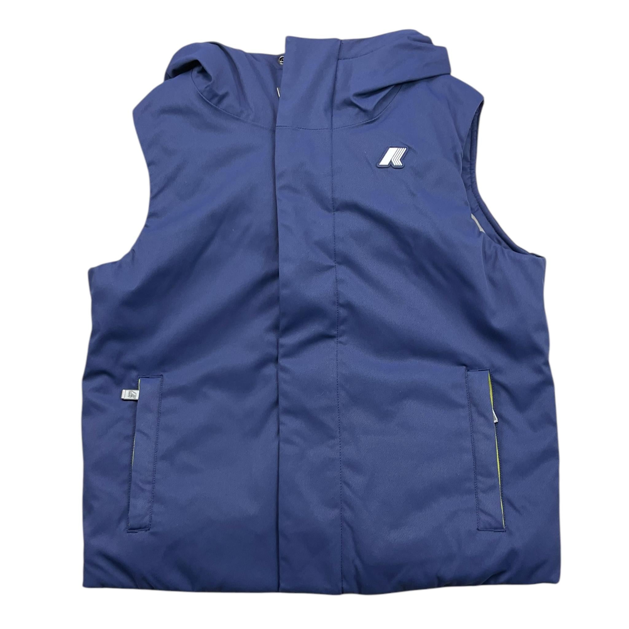 K-WAY giubbino tinta unita con zip smanicato Blu per Bambino K2135TW BLU K-WAY