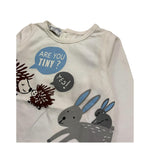 SIMONETTA shirt girocollo tinta unita con stampa Bianco per Neonato MAG0085 BIANCO SIMONETTA