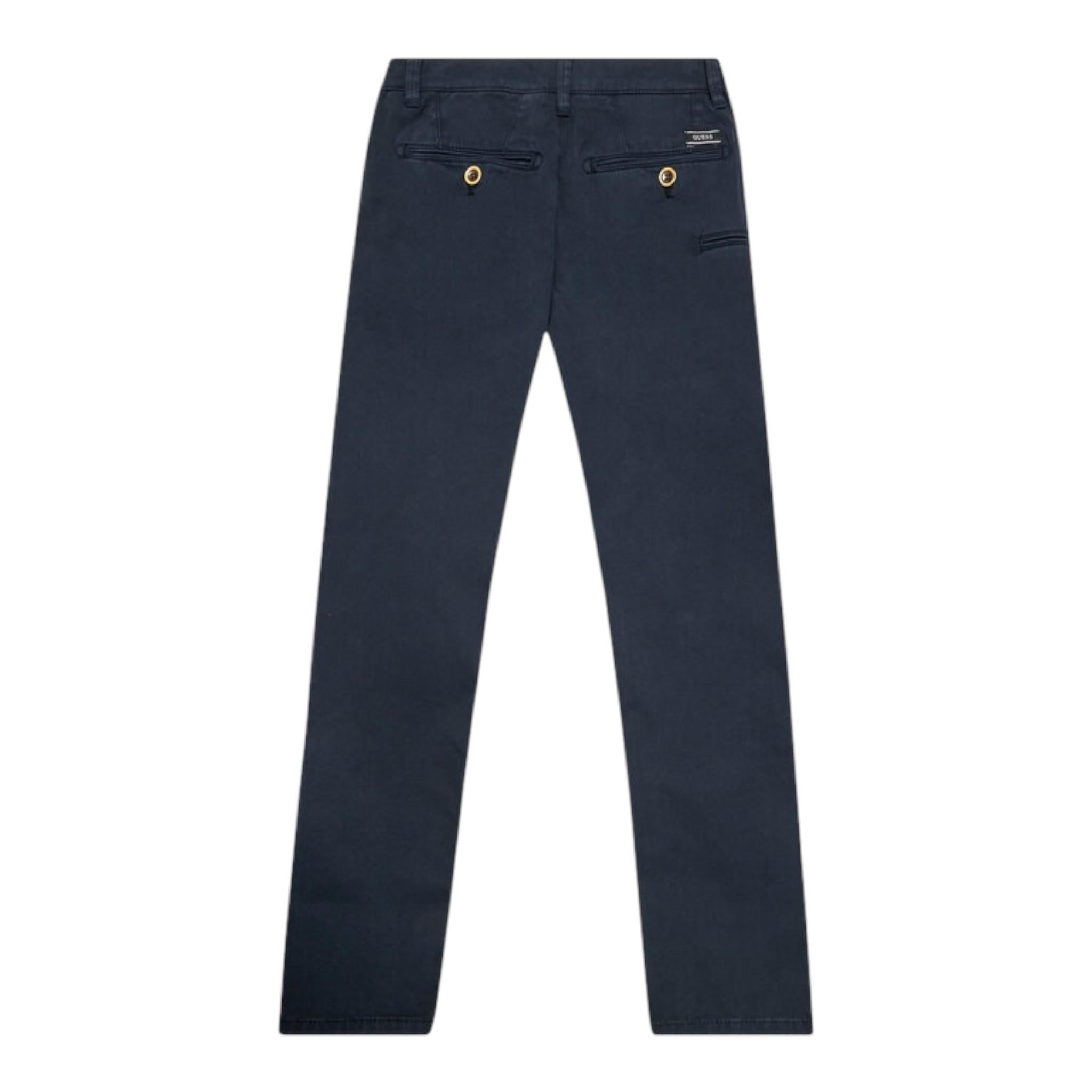 GUESS pantalone tinta unita con girovita regolabile Blu per Bambino L1BB03WDD52 BLU GUESS