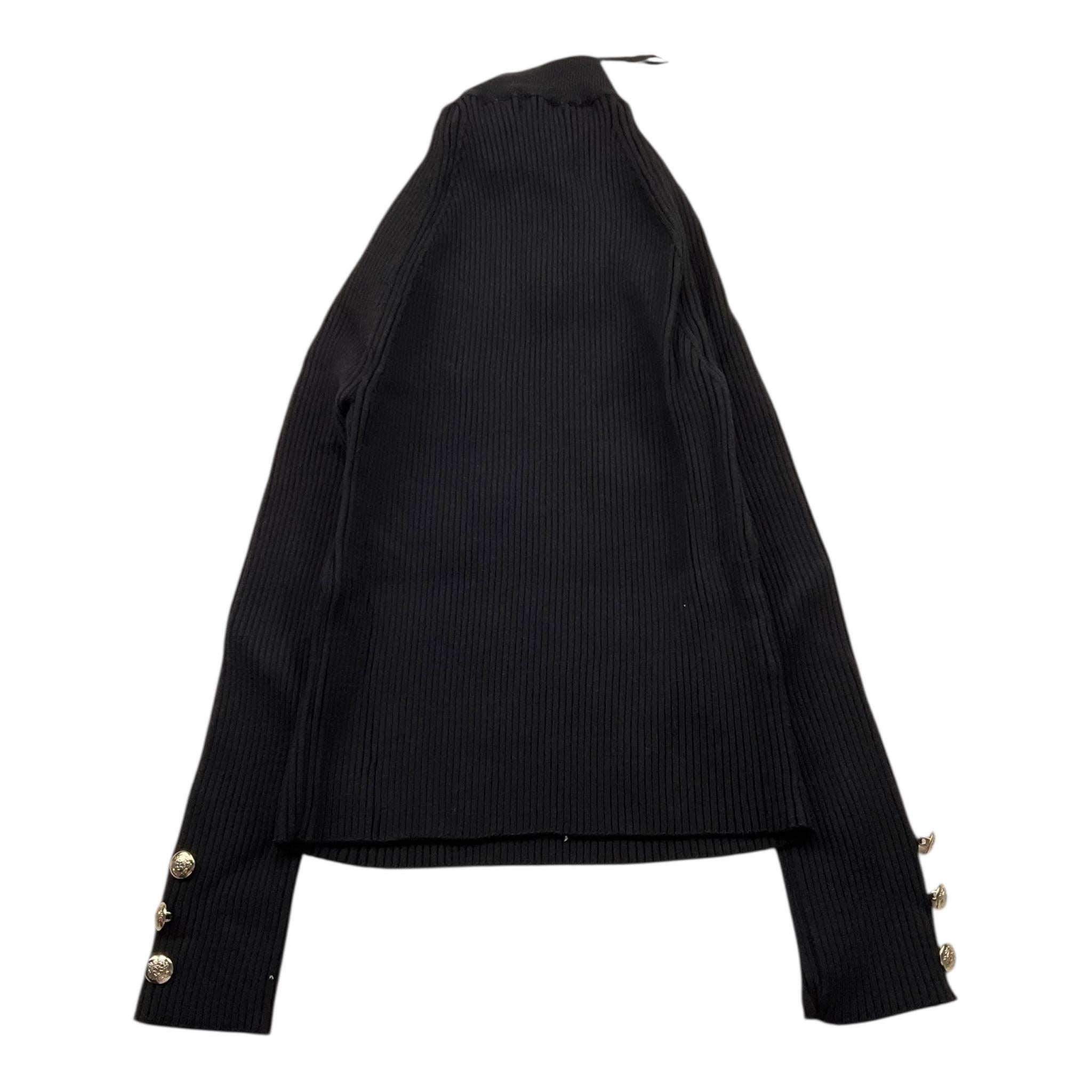 GAELLE maglia tinta unita mezzo collo con logo Nero per Bambina 2741W00400X NERO GAELLE