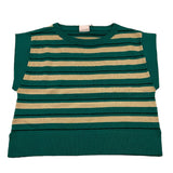 BOBOLI gilt girocollo fantasia a righe Verde per Bambina 729446 VERDE BOBOLI