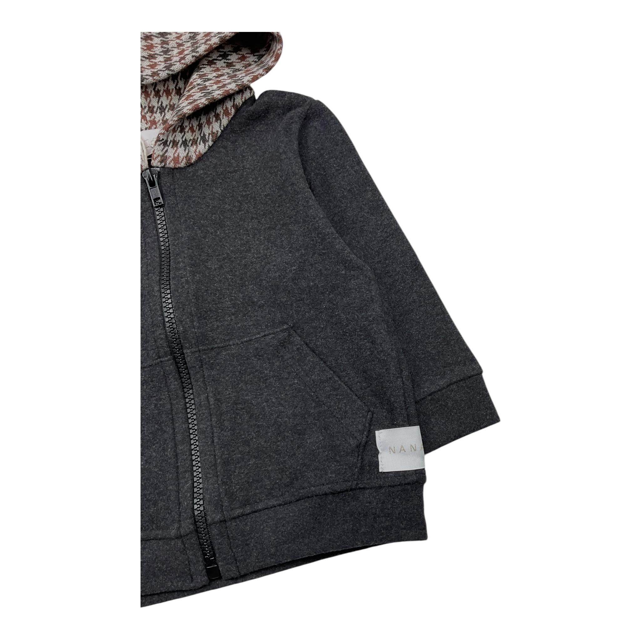 M+E' felpa con zip e cappucci tinta unita Grigio per Bambino I2423509NJ GRIGIO M+E'