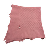 PAZ RODRIGUEZ coperta tinta unita con fiocco Rosa antico per Neonata 029111967 ROSA ANTICO PAZ RODRIGUEZ