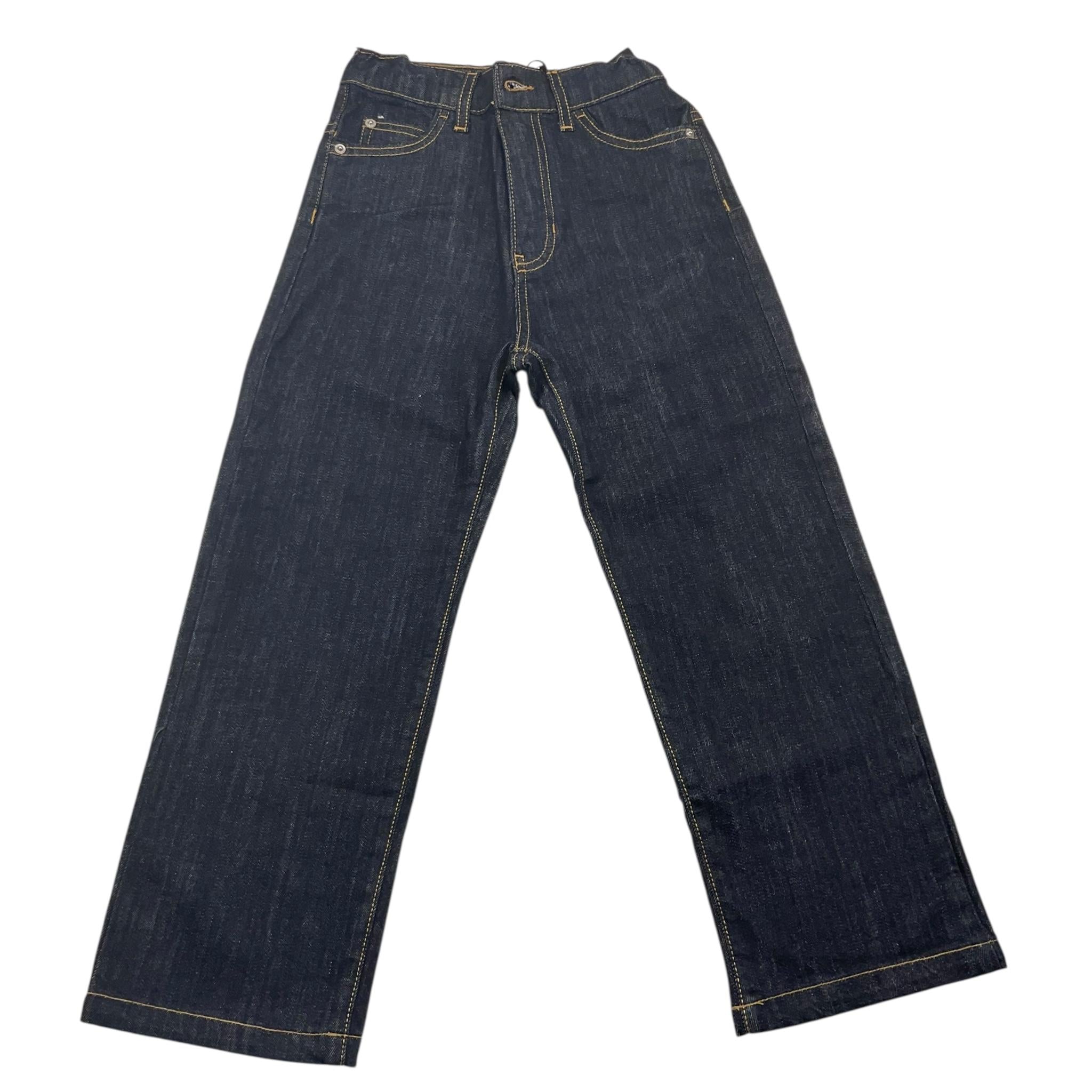 jeans tinta unita con girovita regolabile PP3978 BLU PAOLO PECORA