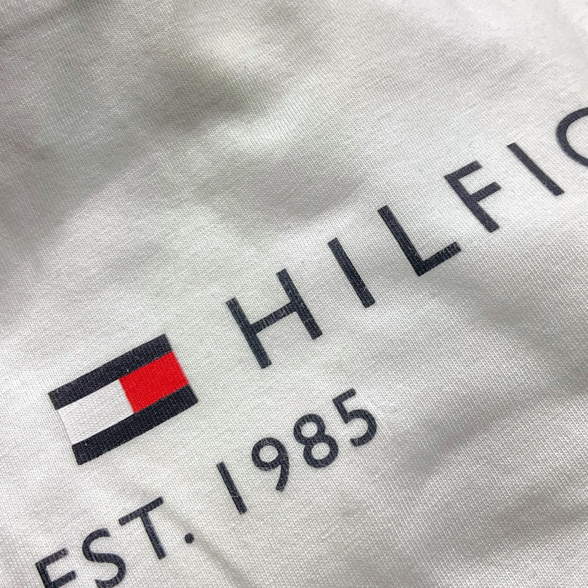 TOMMY HILFIGER shirt girocollo tinta unita con stampa in contrasto Bianco per Bambino KS0KS00202X BIANCO TOMMY HILFIGER