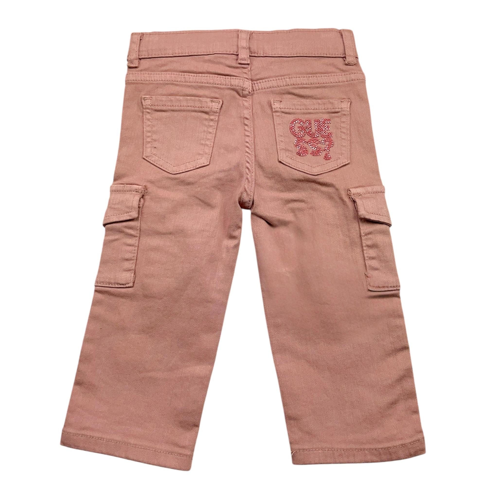 GUESS pantalone tinta unita con girovita regolabile Rosa per Neonata K4BB07WE620 ROSA GUESS