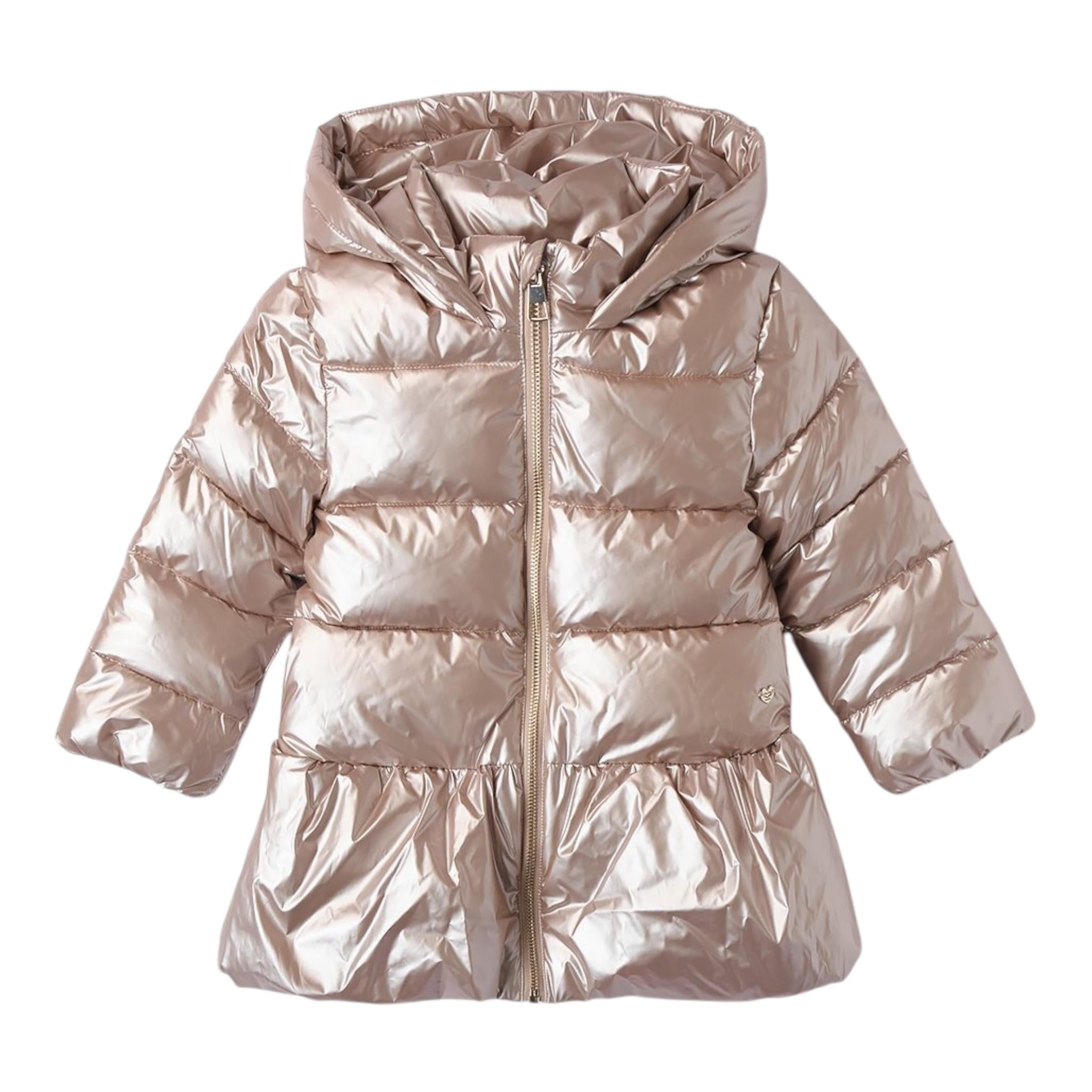 SARABANDA giubbino reversibile tinta unita con zip e cappuccio Rosa per Bambina A285J ROSA SARABANDA