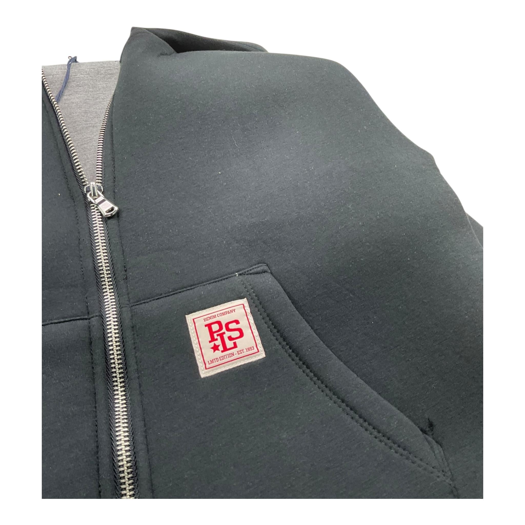 PLEASE felpa tinta unita con zip e cappuccio Nero per Bambino JB56030B66 NERO PLEASE
