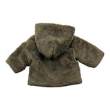 TEDDY E MINOU pelliccia modello teddy tinta unita con cappuccio Verde per Neonato I23CN014PE019 VERDE TEDDY E MINOU