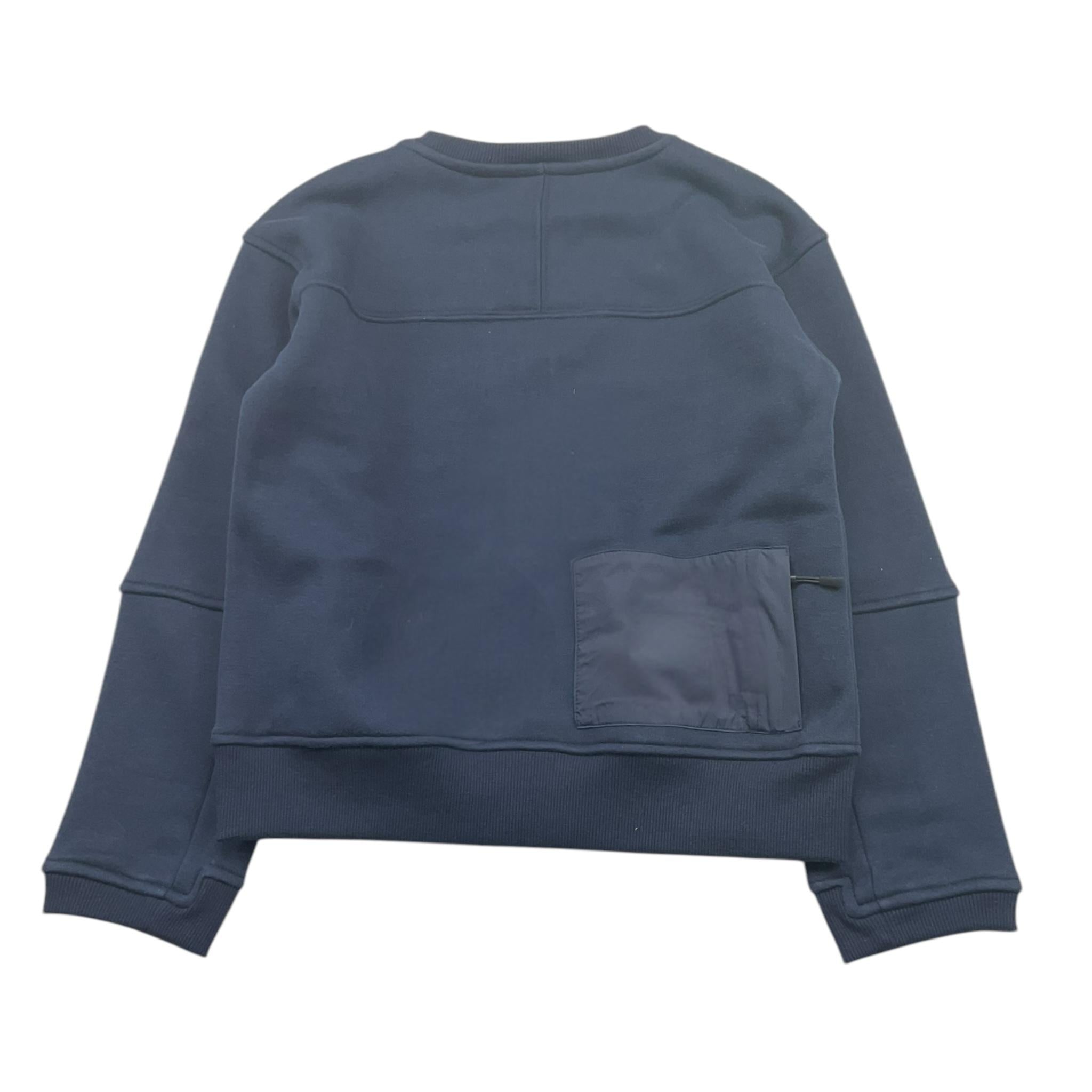K-WAY felpa girocollo tinta unita con stampa Blu per Bambino K7141TW BLU K-WAY