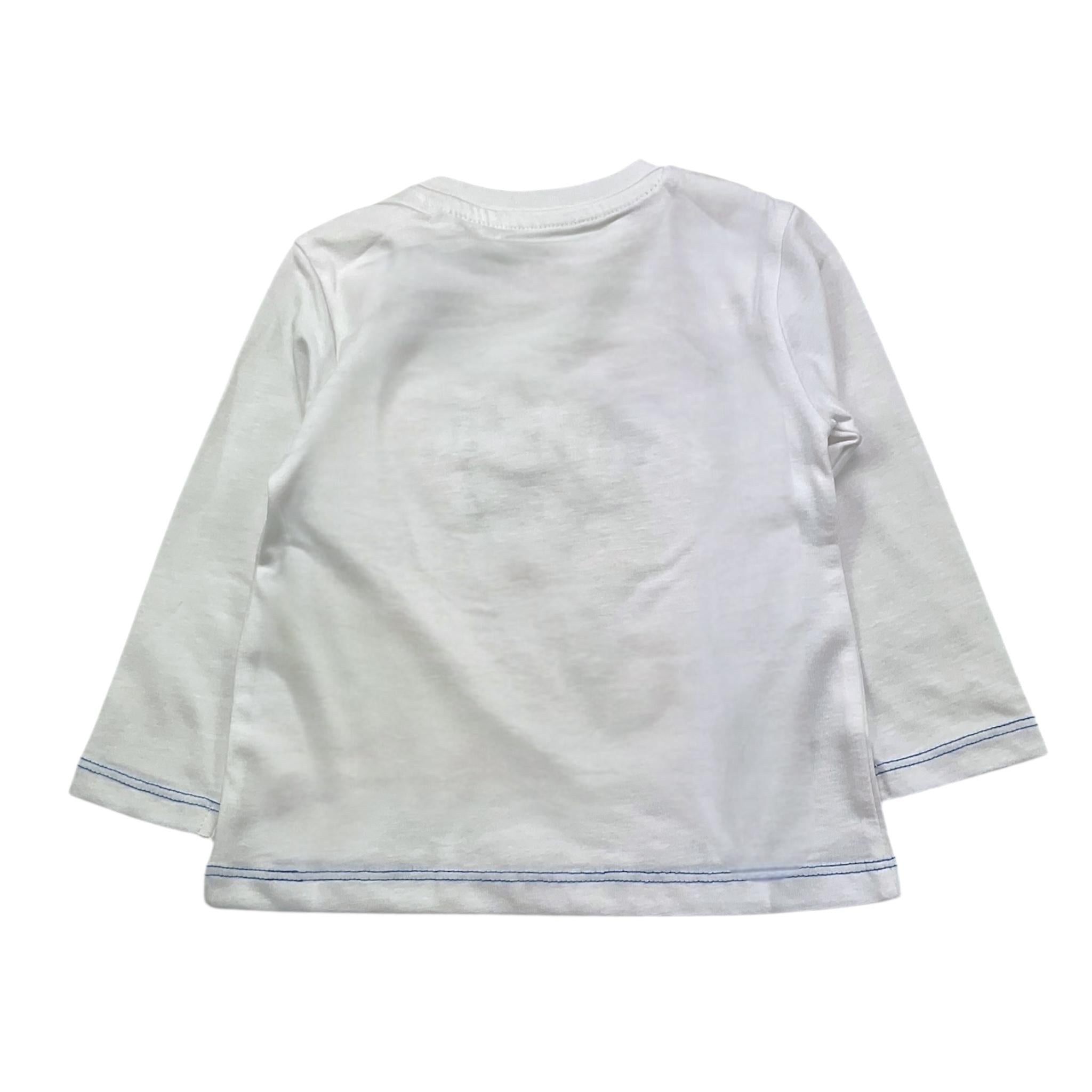 GUESS shirt girocollo tinta unita con stampa Bianco per Bambino N4YI01K8HM4XXJ BIANCO GUESS