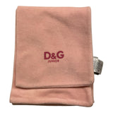 DOLCE & GABBANA sciarpa tinta unita con stampa lgo Rosa per Neonata BBXS01 ROSA DOLCE & GABBANA