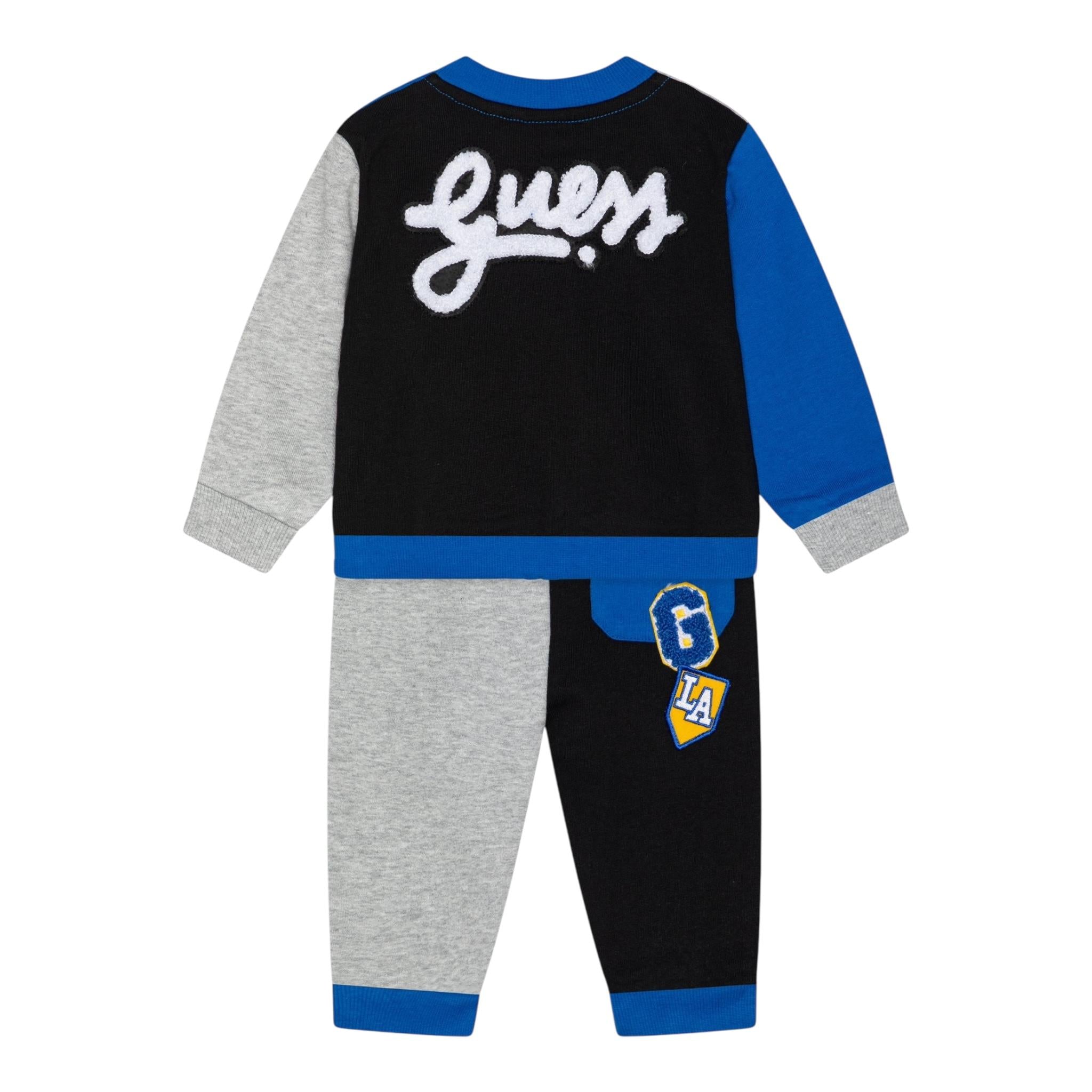 GUESS completo 2pz felpa con zip-pantalone Blu per Neonato I4YG06KA6R3 BLU GUESS