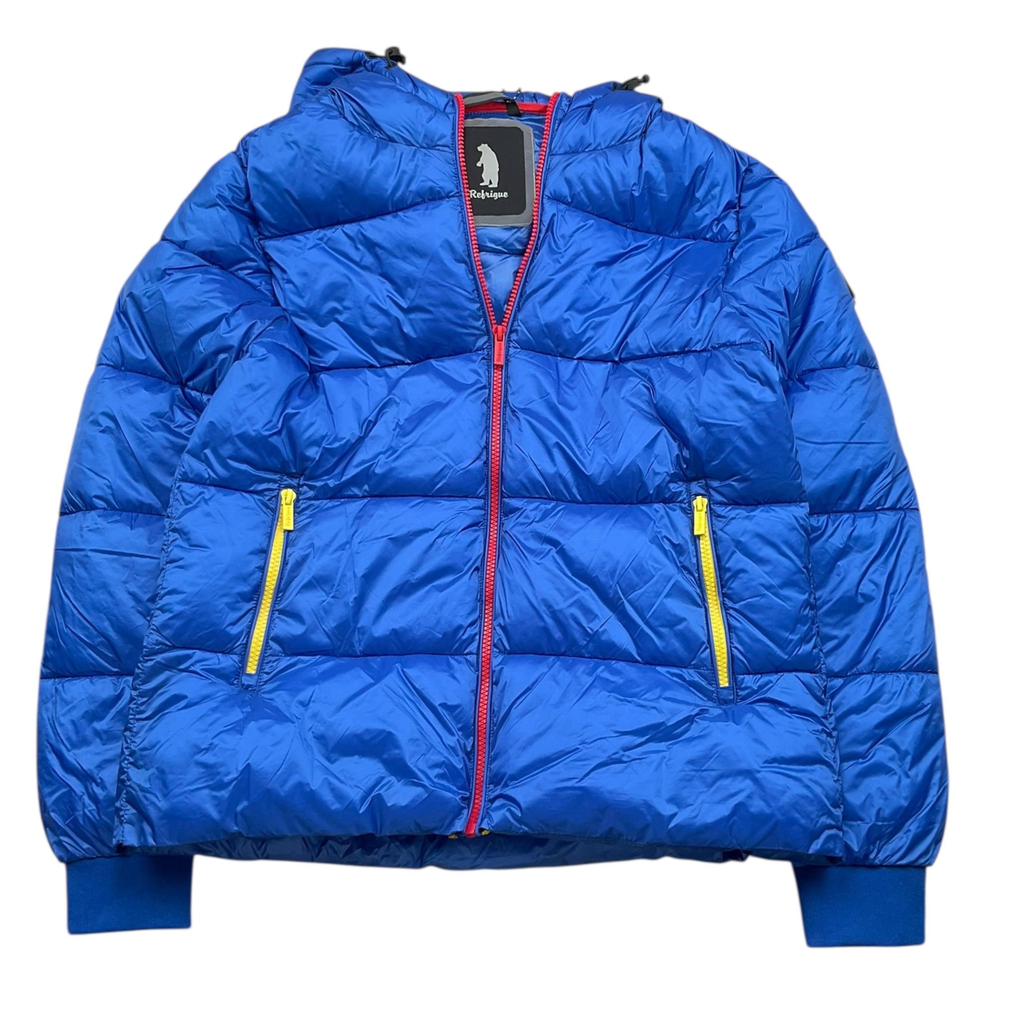 REFRIGUE giubbino tinta unita con cappuccio e zip Cobalto per Bambino 2831O00011 COBALTO REFRIGUE