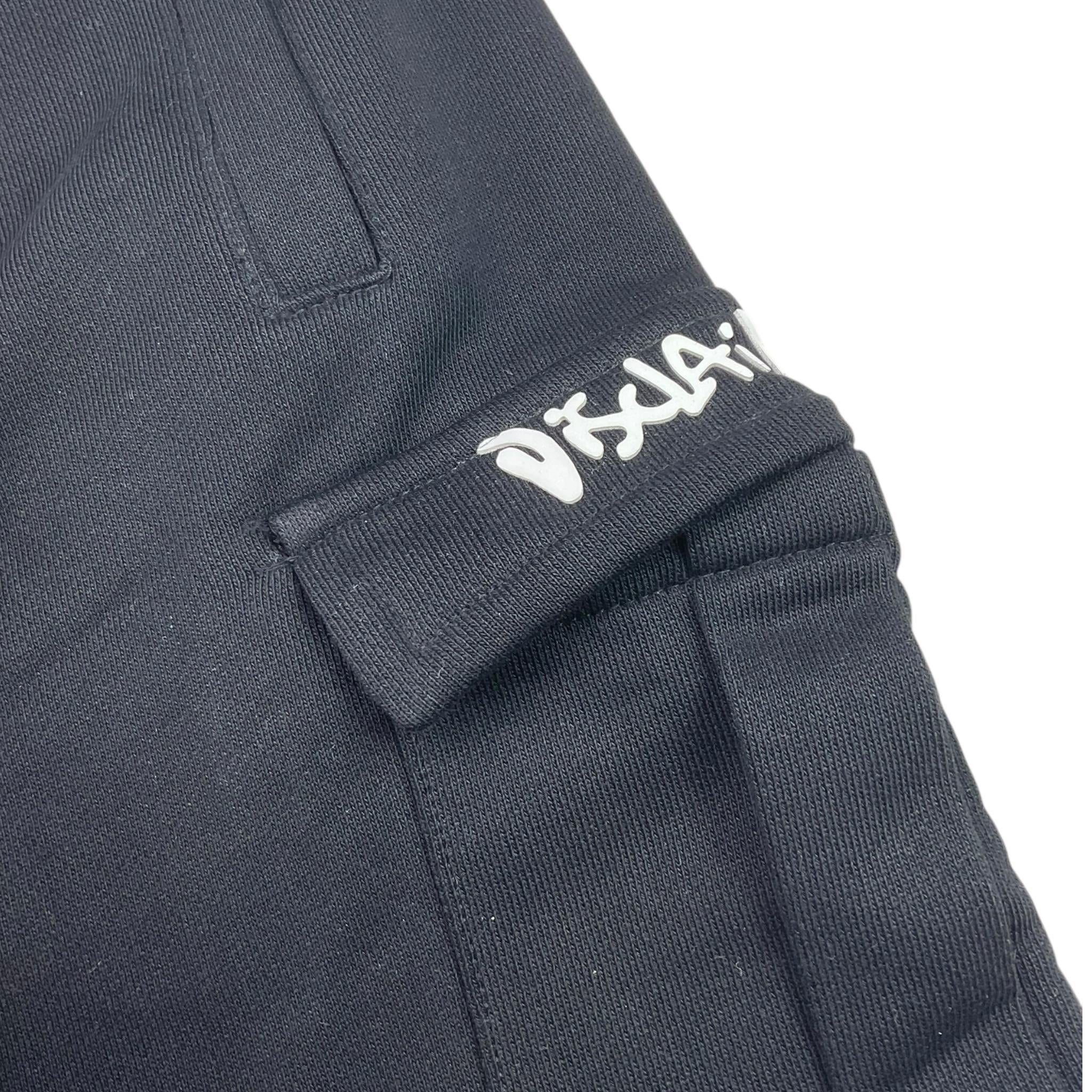 DISCLAIMER pantalone modello tuta tinta unita con stampa Nero per Bambino 24IDK58228X NERO DISCLAIMER