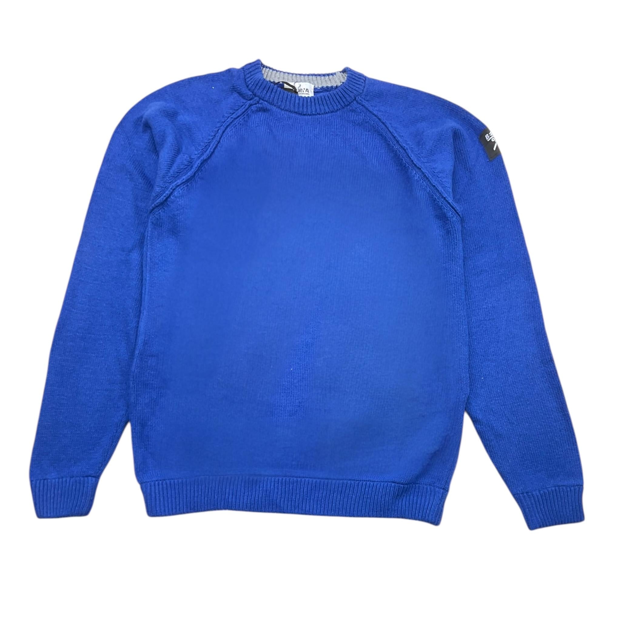 BERNA maglia girocollo tinta unita Blu per Bambino 23548 BLU BERNA