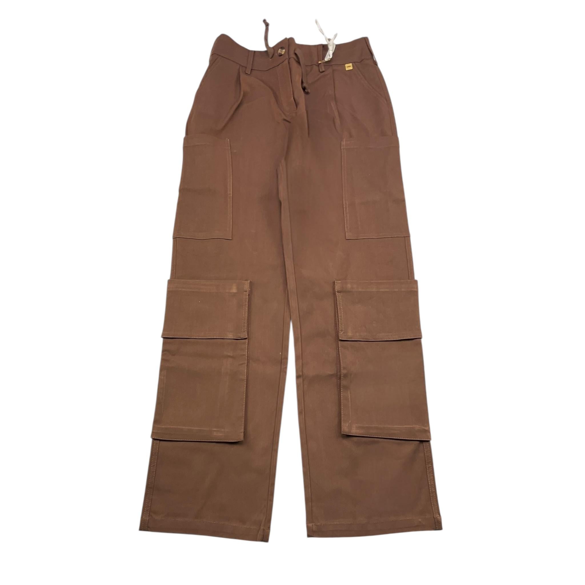MANILA GRACE pantalone tinta unita con elastico in vita Marrone per Bambina MFJF24P161X MARRONE MANILA GRACE