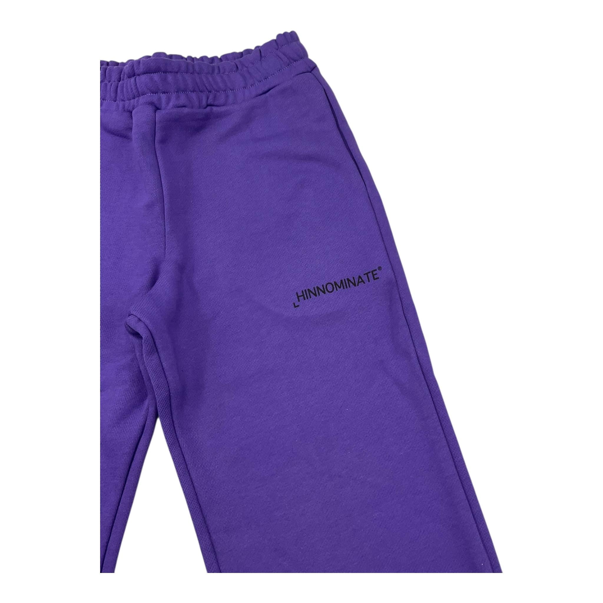 HINNOMINATE pantalone tuta tinta unita modello zampa Viola per Bambina 3641PF00015 VIOLA HINNOMINATE