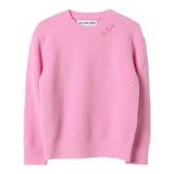 SAINT BARTH maglia girocollo tinta unita Glicine per Bambina LYL001X GLICINE SAINT BARTH
