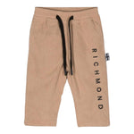 JOHN RICHMOND pantalone tinta unita con stampa e elastico in vita Beige per Neonato RIA24049PAXJ BEIGE JOHN RICHMOND