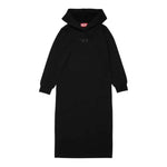 DIESEL abito in felpa tinta unita con cappuccio Nero per Bambina J02012 NERO DIESEL