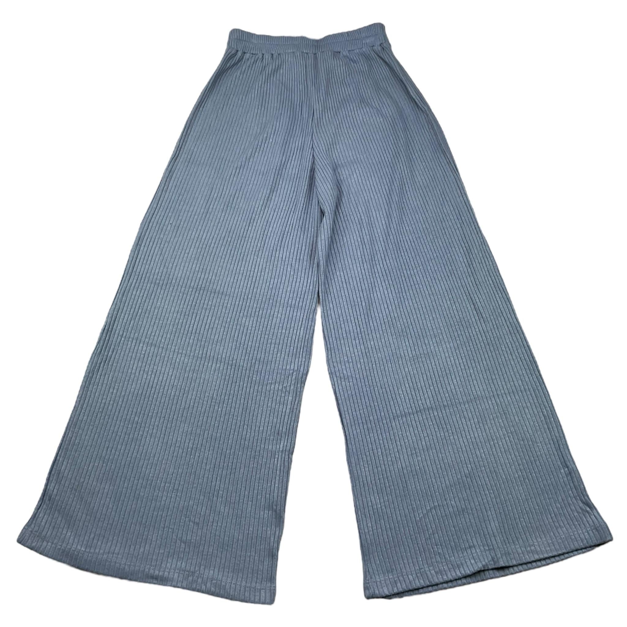 NAICE pantalone tinta unita modello palazzo Azzurro per Bambina 231097 AZZURRO NAICE