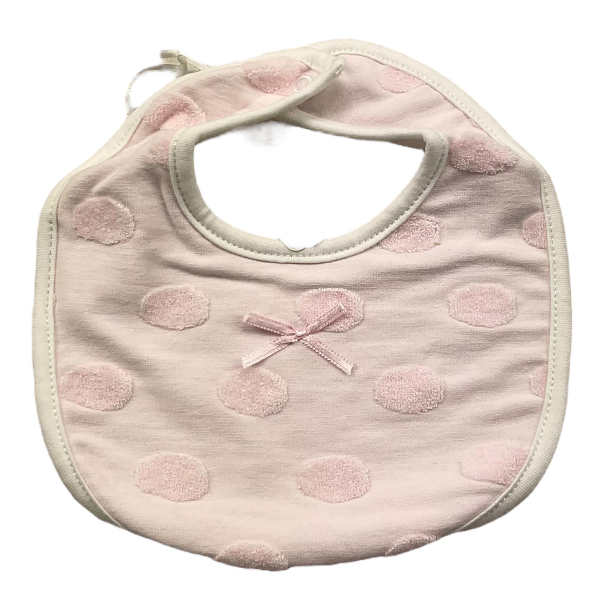 ELE-BABY bavetta tinta unita Rosa per Neonata 0018317 ROSA ELE-BABY