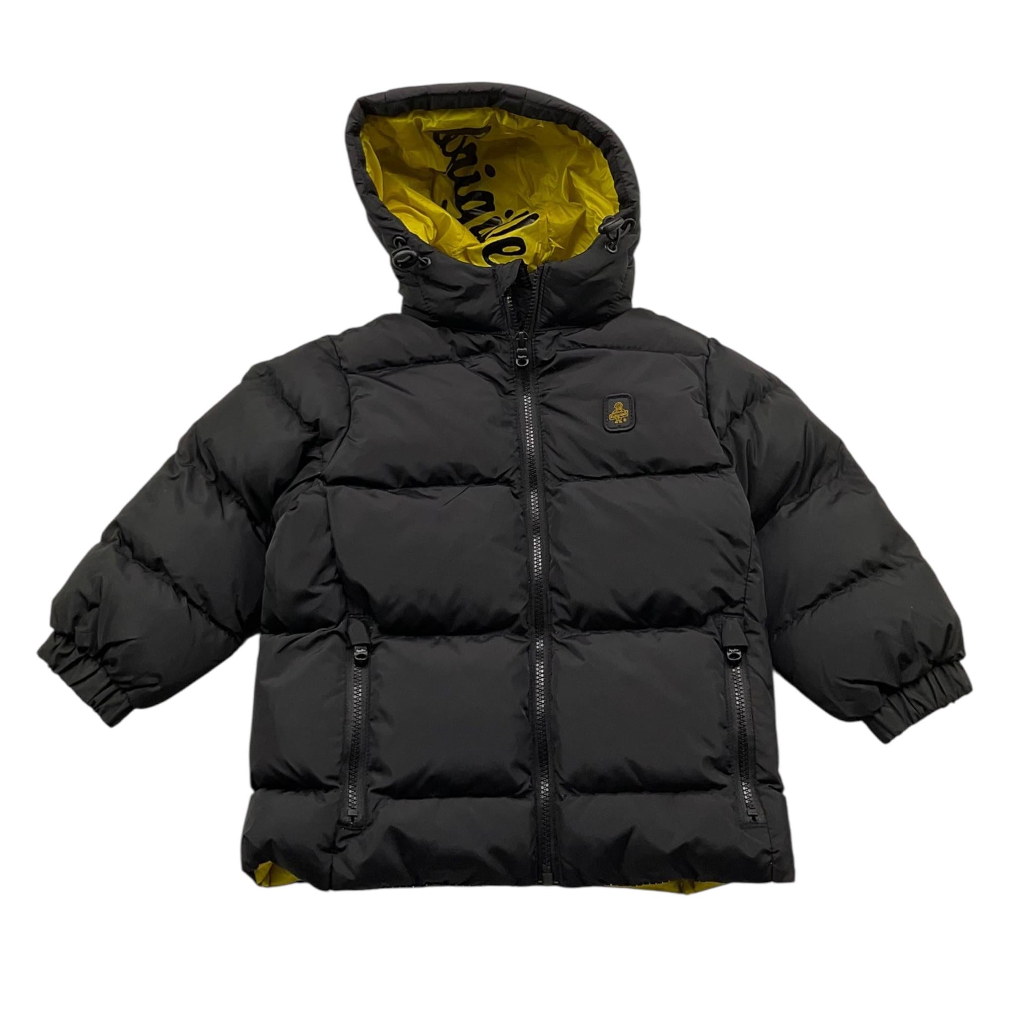 REFRIGIWEAR giubbino tinta unita con zip e cappuccio Nero per Neonato RWN822X NERO REFRIGIWEAR
