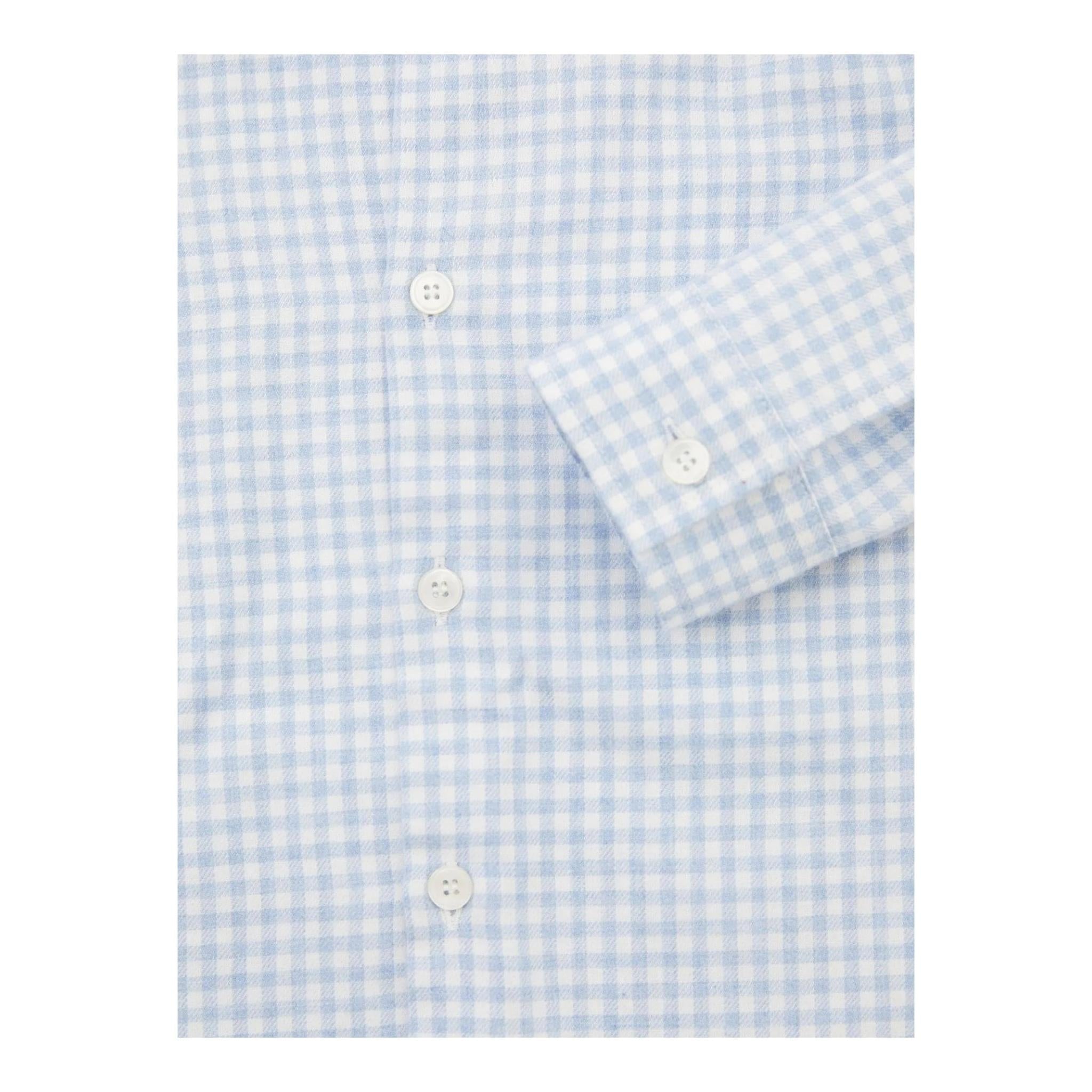 IL GUFO camicia tinta unita con fantasia a quadri Azzurro per Neonato A24CL116C3143 AZZURRO IL GUFO