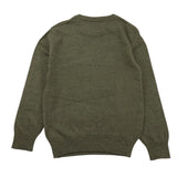 SAINT BARTH maglia girocollo tinta unita con stampa topolino Verde per Bambino DOU00044 VERDE SAINT BARTH