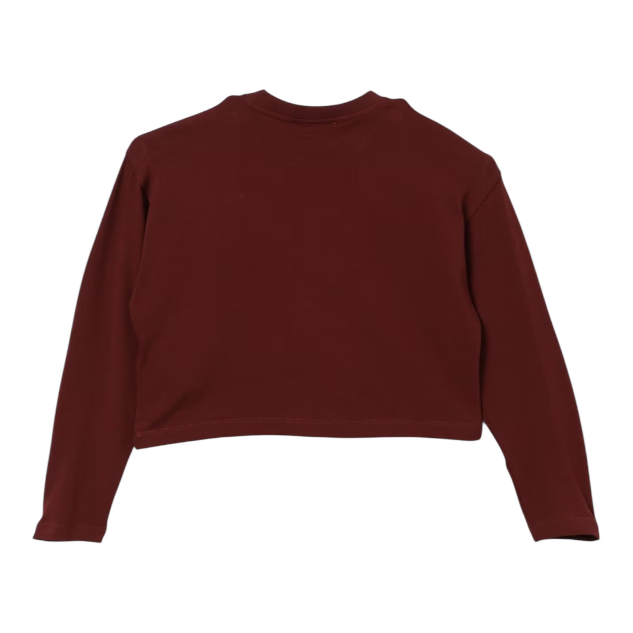 ELISABETTA FRANCHI shirt girocollo tinta unita con stampa Bordeaux per Bambina EFTS224 BORDEAUX ELISABETTA FRANCHI