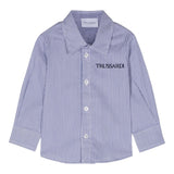 TRUSSARDI camicia manica lunga fantasia  a righe Bianco/azzuro per Bambino TIA24171CA BIANCO/AZZURRO TRUSSARDI
