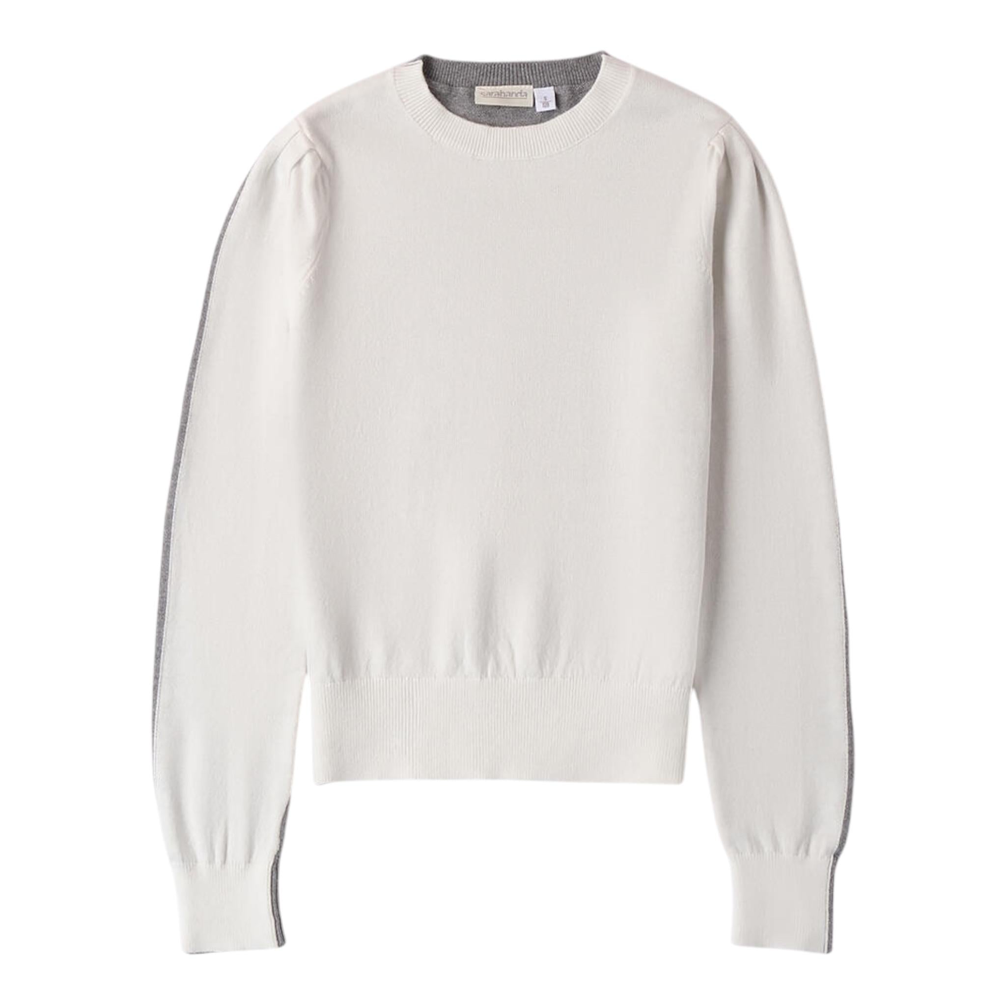 SARABANDA maglia girocollo bicolore Bianco/grigio per Bambino 0A772 BIANCO/GRIGIO SARABANDA