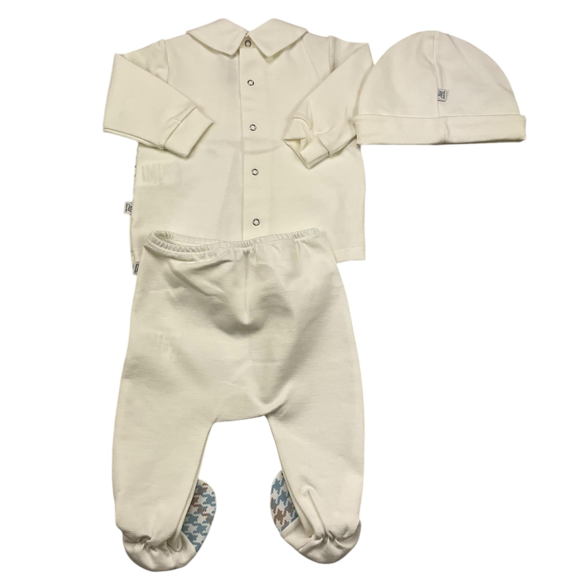 PETIT completo 2 pezzi shirt-ghettina-cappello Panna per Neonato S7416367 PANNA PETIT