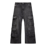 DIESEL jeans tinta unita modello palazzo/cargo Nero per Bambina J01725 NERO DIESEL