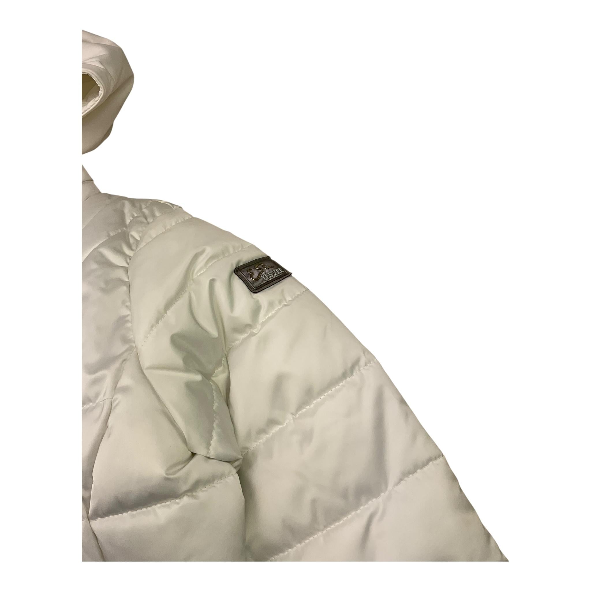 YES ZEE giubbino tinta unita cn cappuccio Bianco per Bambina 3011 BIANCO YES ZEE