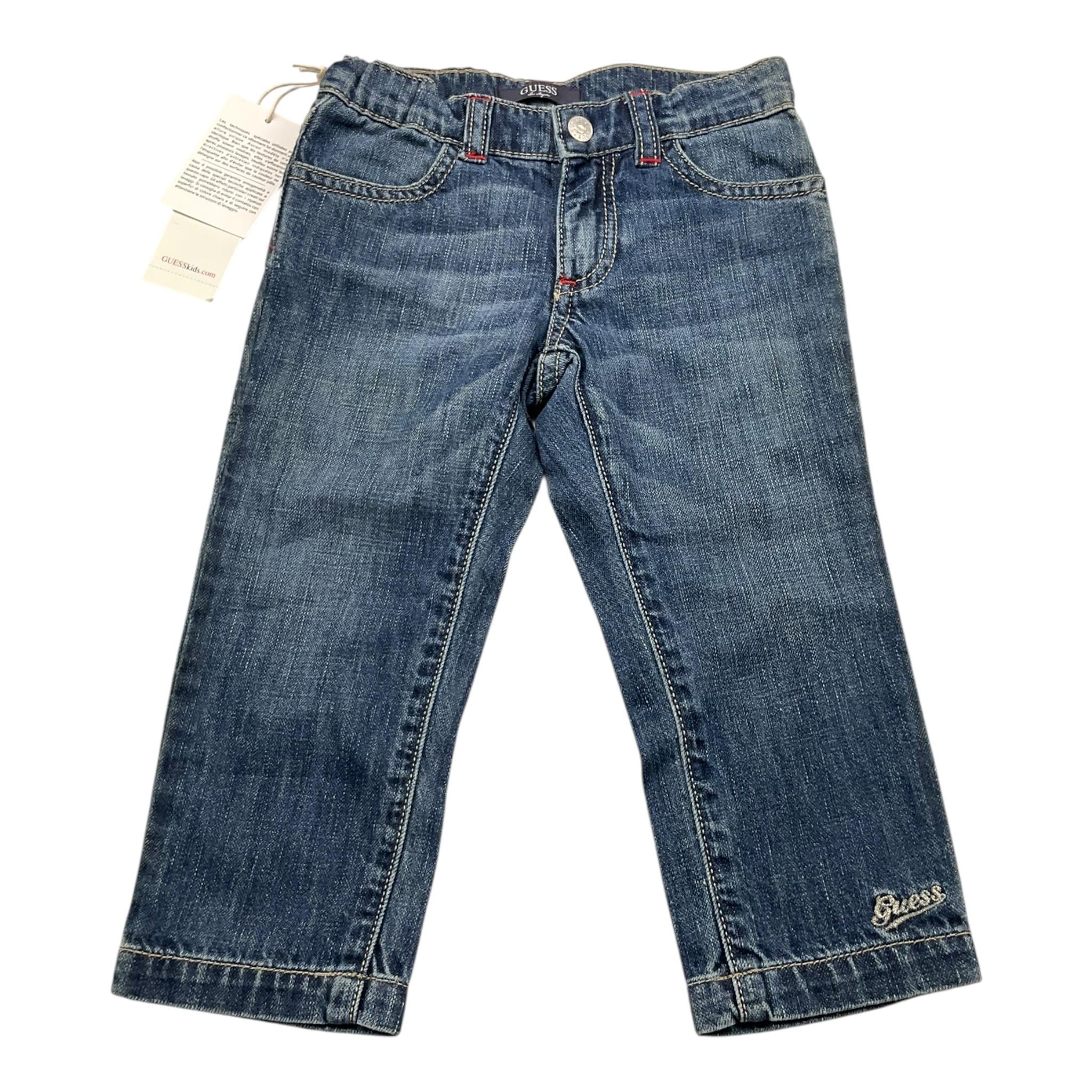 GUESS jeans tinta unita con elastico in vita Blu per Neonata K32A1030D5M BLU GUESS