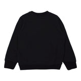 DIESEL felpa chiusa girocollo tinta unita con stampa brillantinata Nero per Bambina J01952 NERO DIESEL