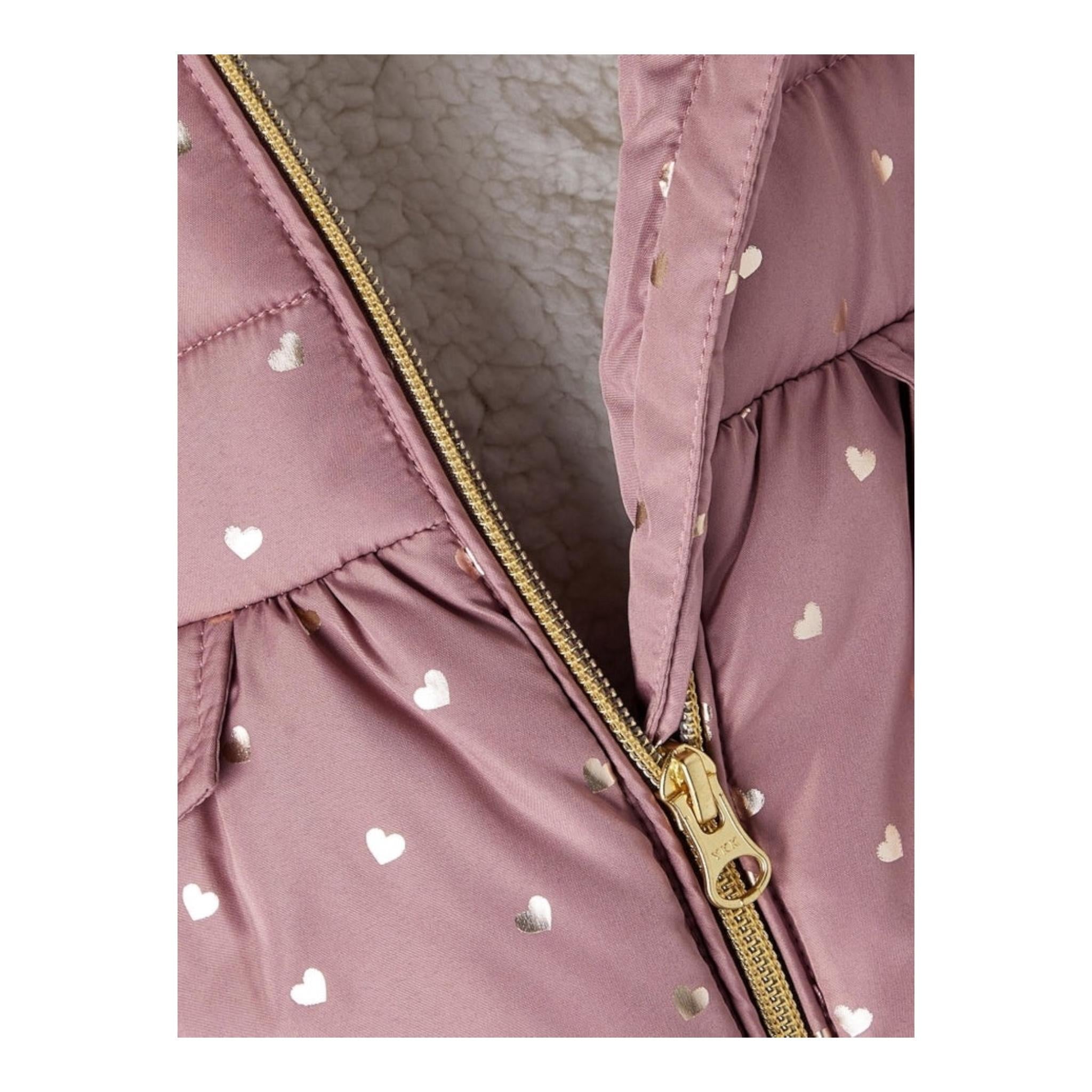 NAME IT giubbino tinta unita con cappuccio e stampa Rosa per Neonata 13218441 ROSA NAME IT