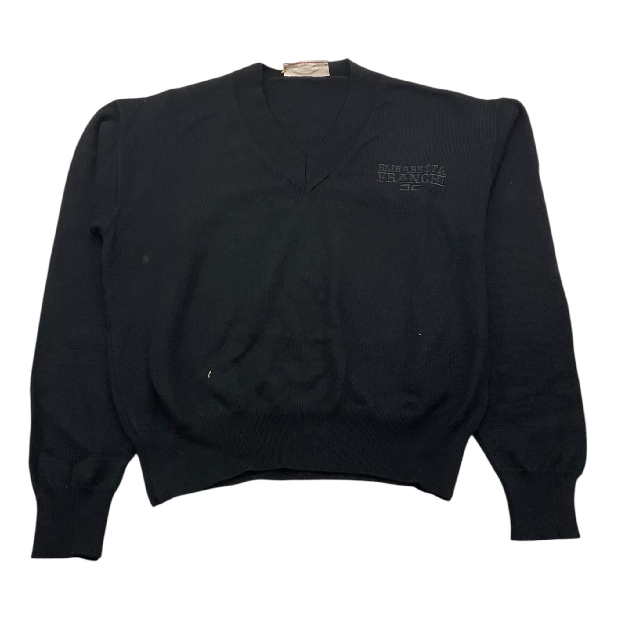 ELISABETTA FRANCHI maglia tinta unita scollo a zip Nero per Bambina EFMA149XX NERO ELISABETTA FRANCHI