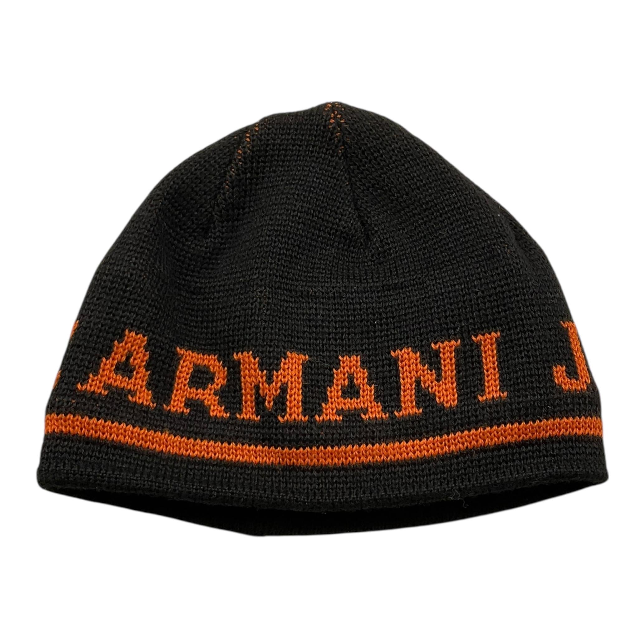 ARMANI cappello tinta unita con logo Nero per Neonato A4V147C NERO ARMANI