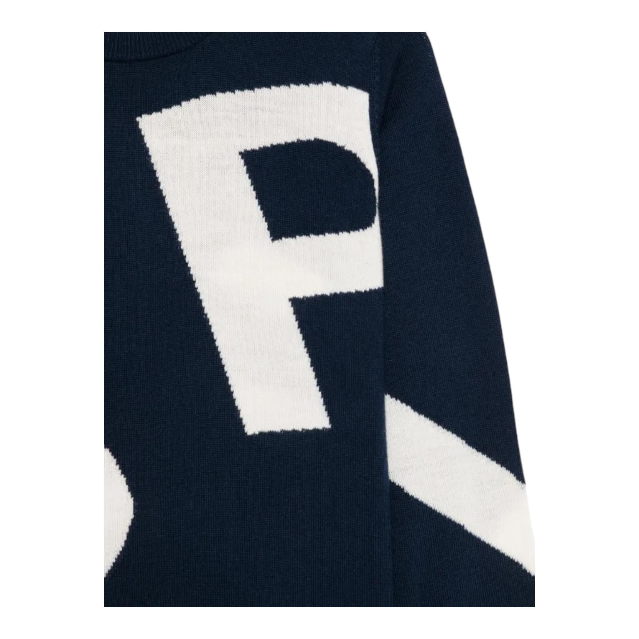 ASPESI maglia tinta unita con stampa Blu per Bambino F24034MAEM908 BLU ASPESI