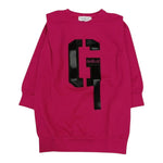 GAELLE abito modello felpa tinta unita con stampa Magenta per Bambina 2741V00408 MAGENTA GAELLE