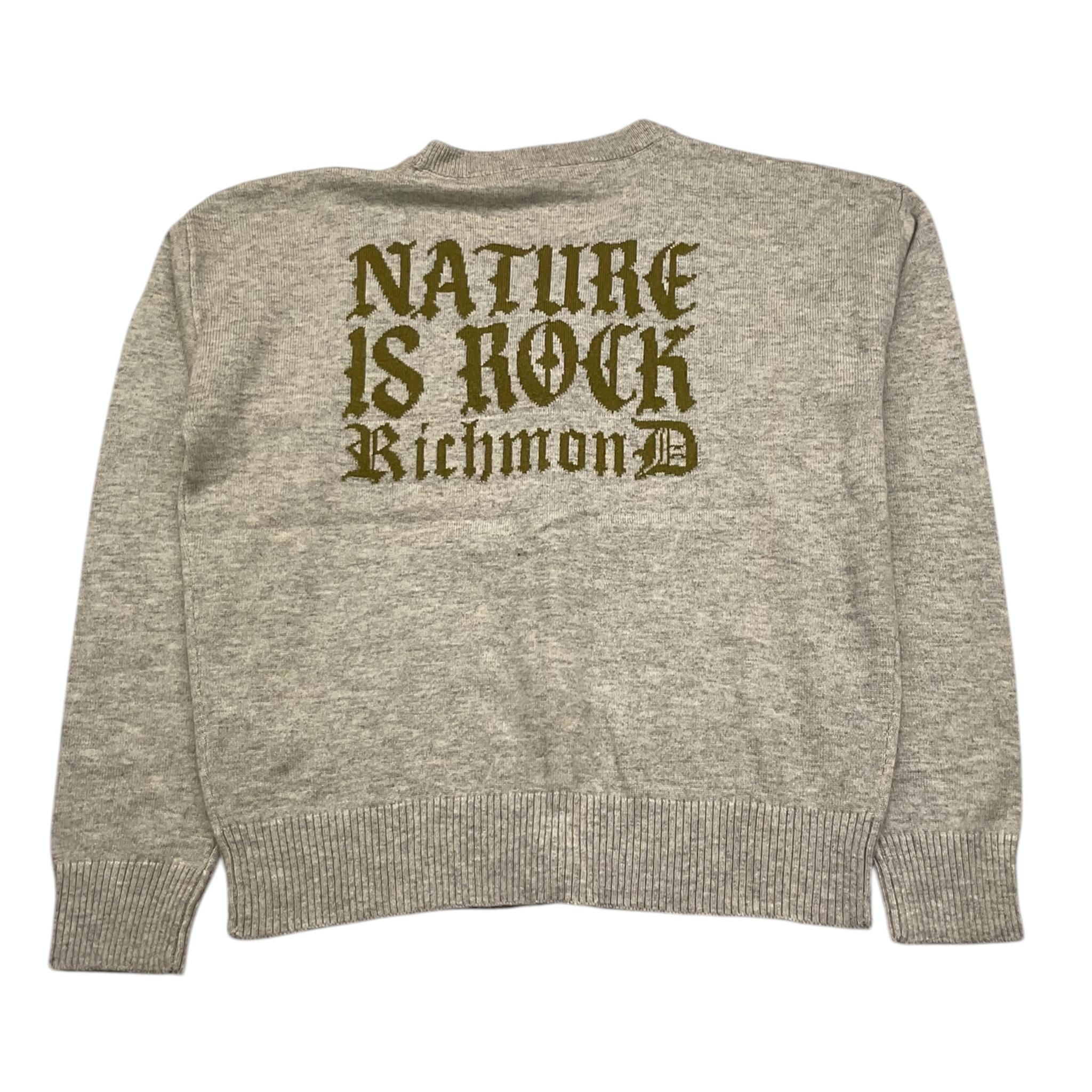 JOHN RICHMOND cardigan tinta unita con stampa Grigio per Bambino RBA25064CD GRIGIO JOHN RICHMOND