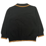 TRUSSARDI polo in maglia tinta unita cn profili in contrasto Nero per Neonato TIA25083MA NERO TRUSSARDI