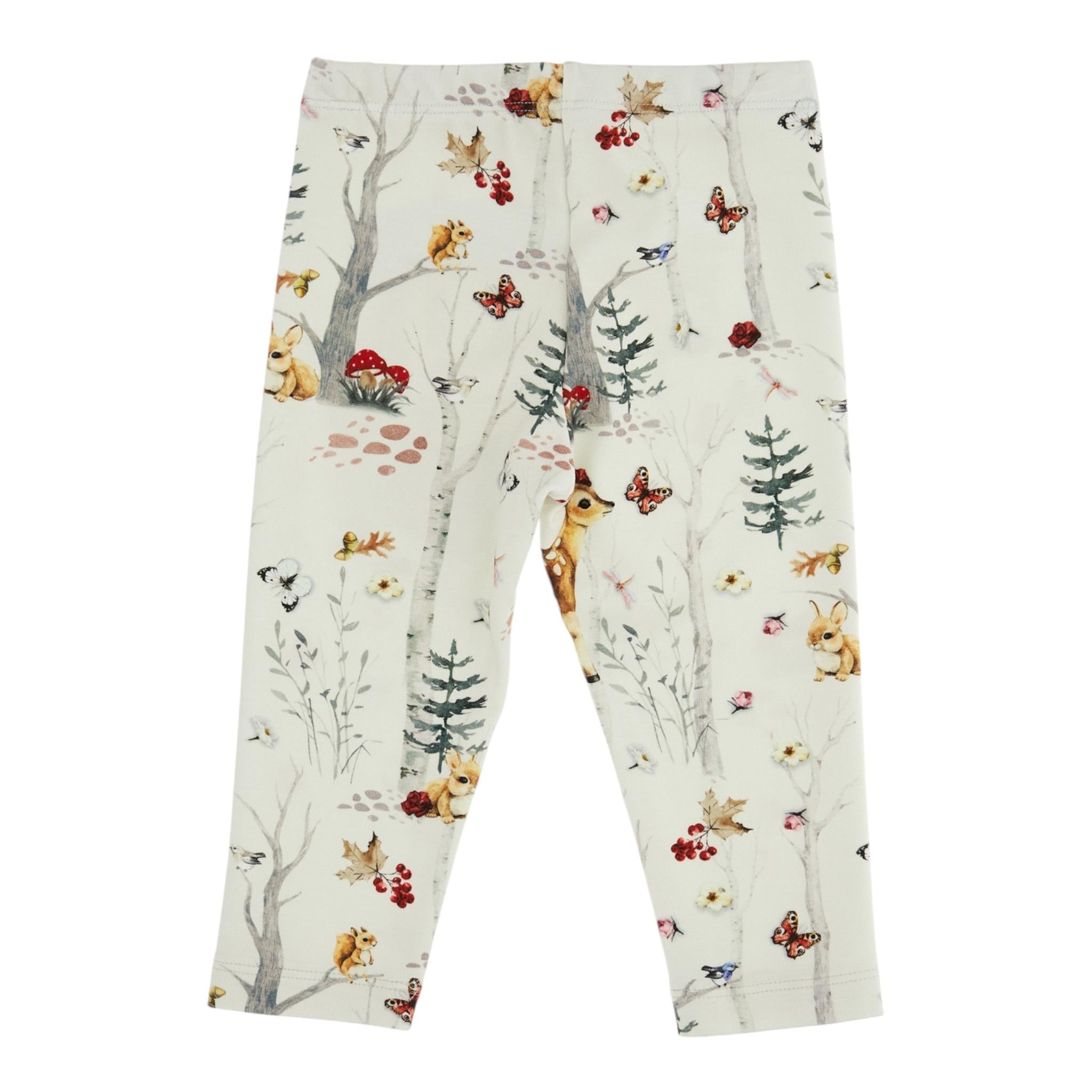 MONNALISA leggins tinta unita con stampa Beige per Neonata 310412 BEIGE MONNALISA