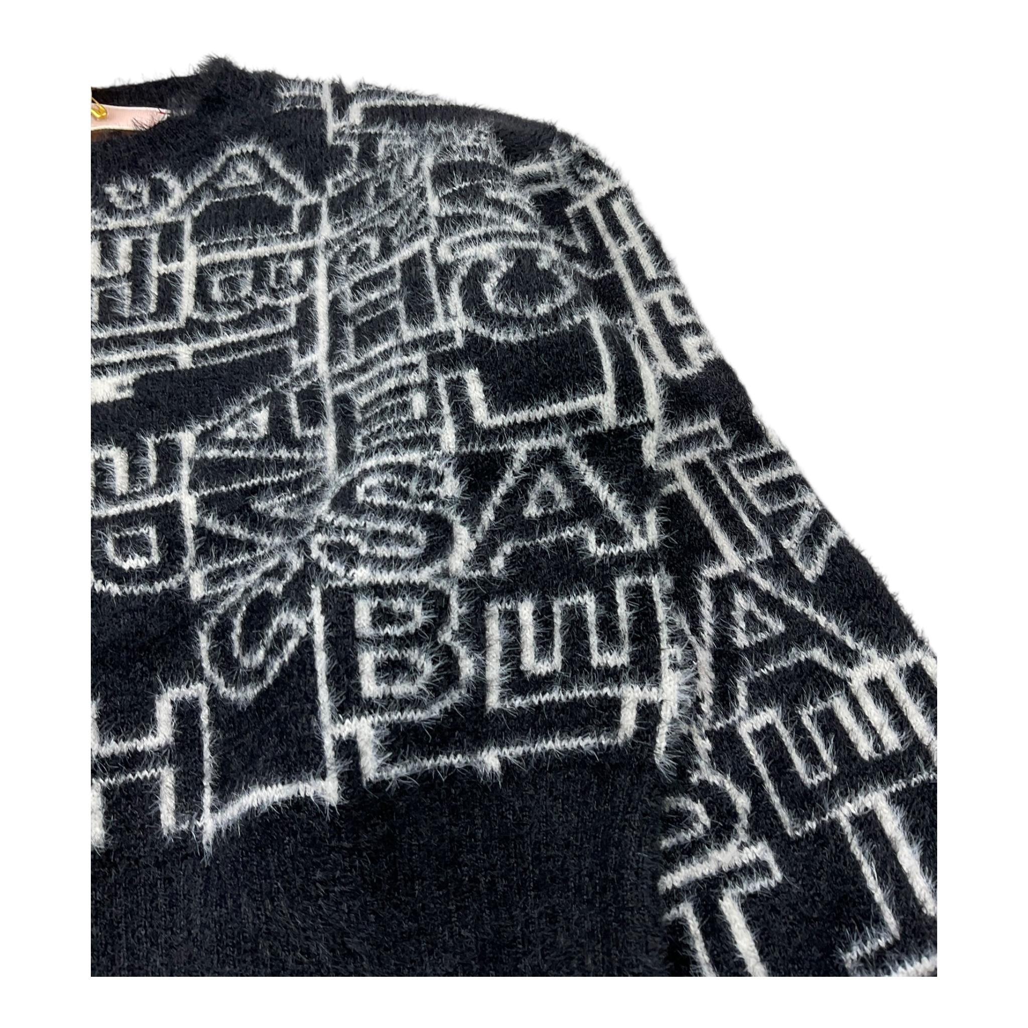ELISABETTA FRANCHI maglia tinta unita girocollo logata Nero per Bambina EFMA146 NERO ELISABETTA FRANCHI