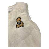 MOSCHINO pelliccia tinta unita modello smanicato Bianco per Neonata MDS02H BIANCO MOSCHINO
